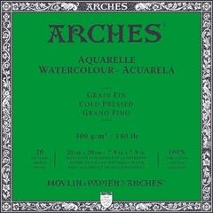 Sketchbook Arches Watercolour Cold Pressed Block Natural White Sketchbook 20 x 20 cm 300 g