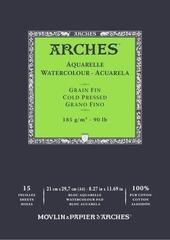 Sketchbook Arches Watercolour Cold Pressed Pad Natural White Sketchbook 29,7 x 21 cm 300 g