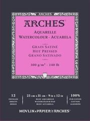 Sketchbook Arches Watercolour Hot Pressed Pad Natural White Sketchbook 31 x 23 cm 300 g