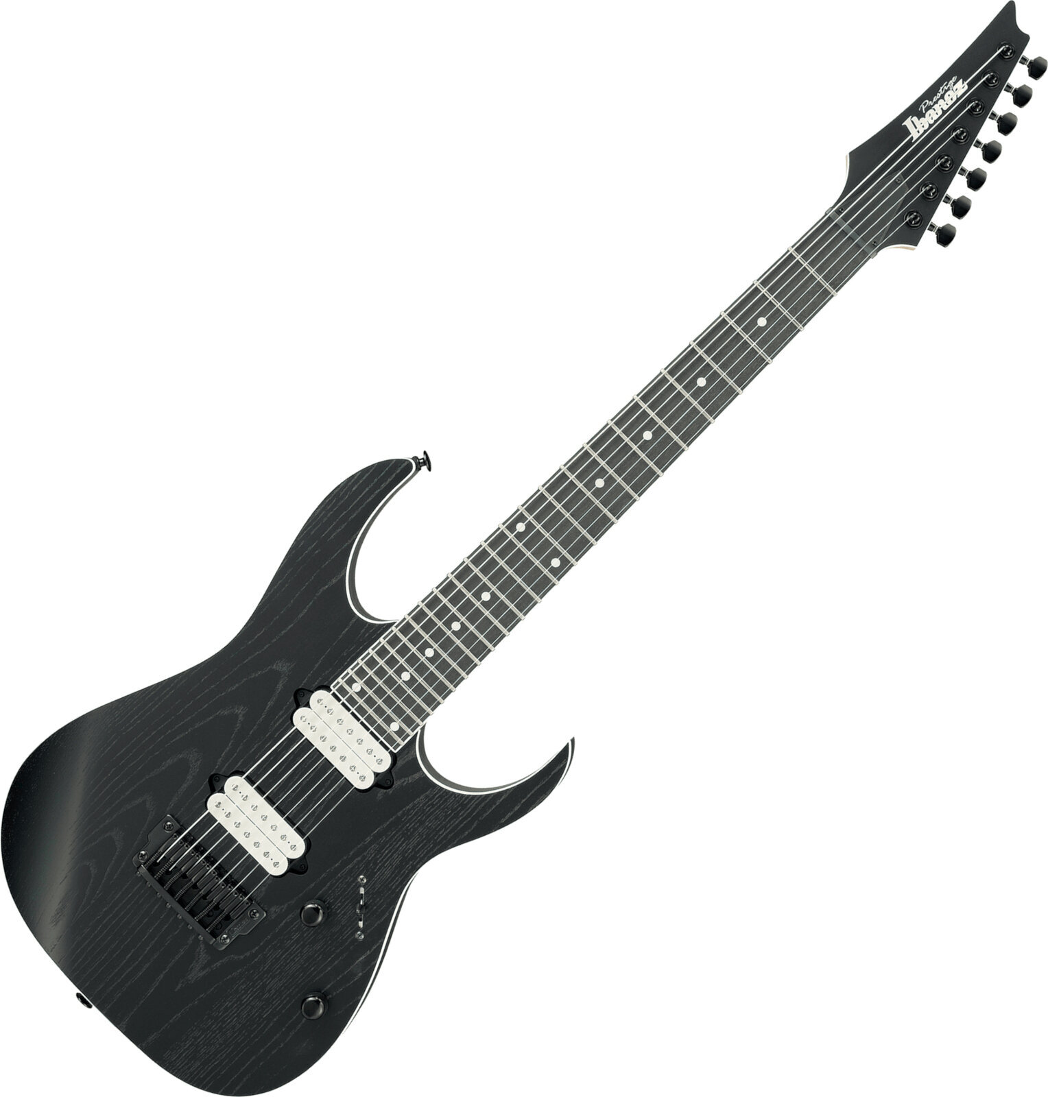 7-strenget elektrisk guitar Ibanez RGR752AHBF-WK Weathered Black 7-strenget elektrisk guitar