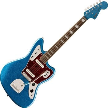 Electric guitar Fender Squier FSR Classic Vibe 70s Jaguar LRL Blue Sparkle Electric guitar - 1