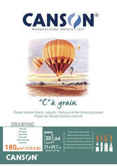 Sketchbook Canson Pad Càgrain Sketchbook 30 A4 180 g White