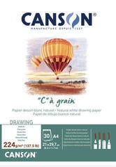 Sketchbook Canson Pad Càgrain Skitsebog 30 A4 224 g White