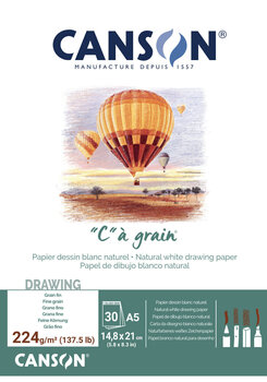 Carnet de croquis Canson Pad Càgrain A5 224 g White Carnet de croquis - 1