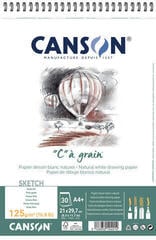Skizzenbuch Canson Sp Càgrain Skizzenbuch 30 A4 125 g White