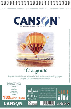 Sketchbook Canson Sp Càgrain A4 180 g White Sketchbook - 1