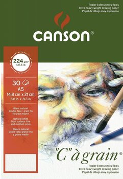 Sketchbook Canson Sp Càgrain A5 224 g White Sketchbook - 1