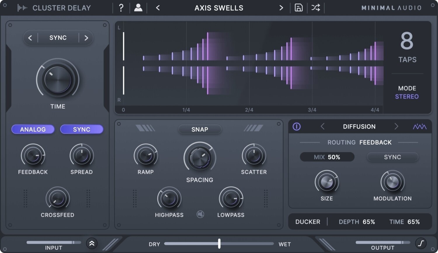 Logiciel de studio Plugins d'effets Minimal Audio Cluster Delay (Produit numérique)