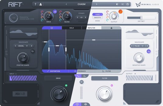 Plug-in de efeitos Minimal Audio Rift (Produto digital) - 1