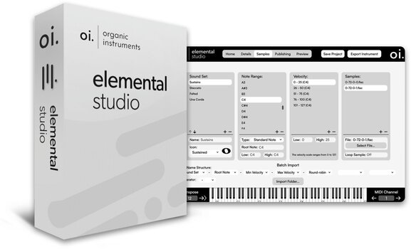 VST Instrument Studio Software Organic Instruments Elemental Studio - Annual (Digital product) - 1