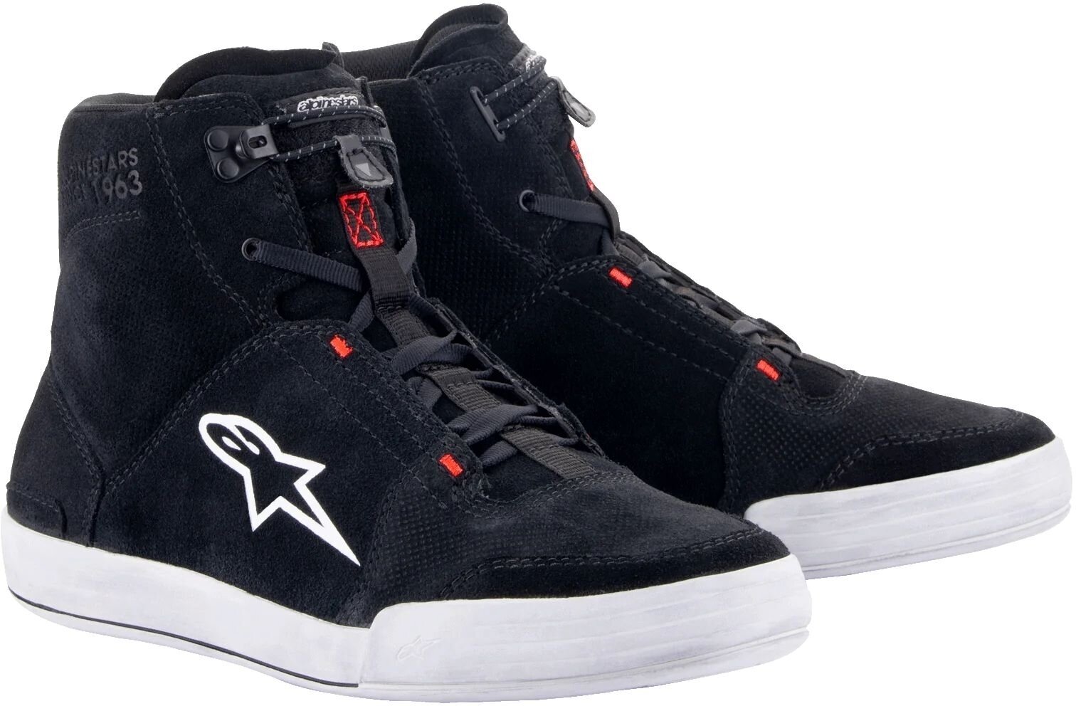 Topánky Alpinestars Chrome Shoes Black/Cool Gray/Red Fluo 39 Topánky