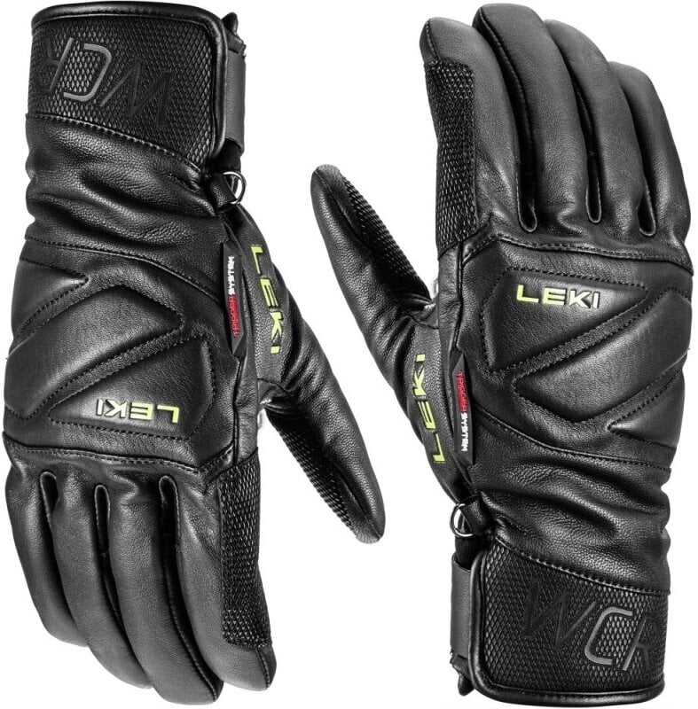 Gant de ski Leki WCR Venom Speed 3D Black/Ice Lemon 11 Gant de ski