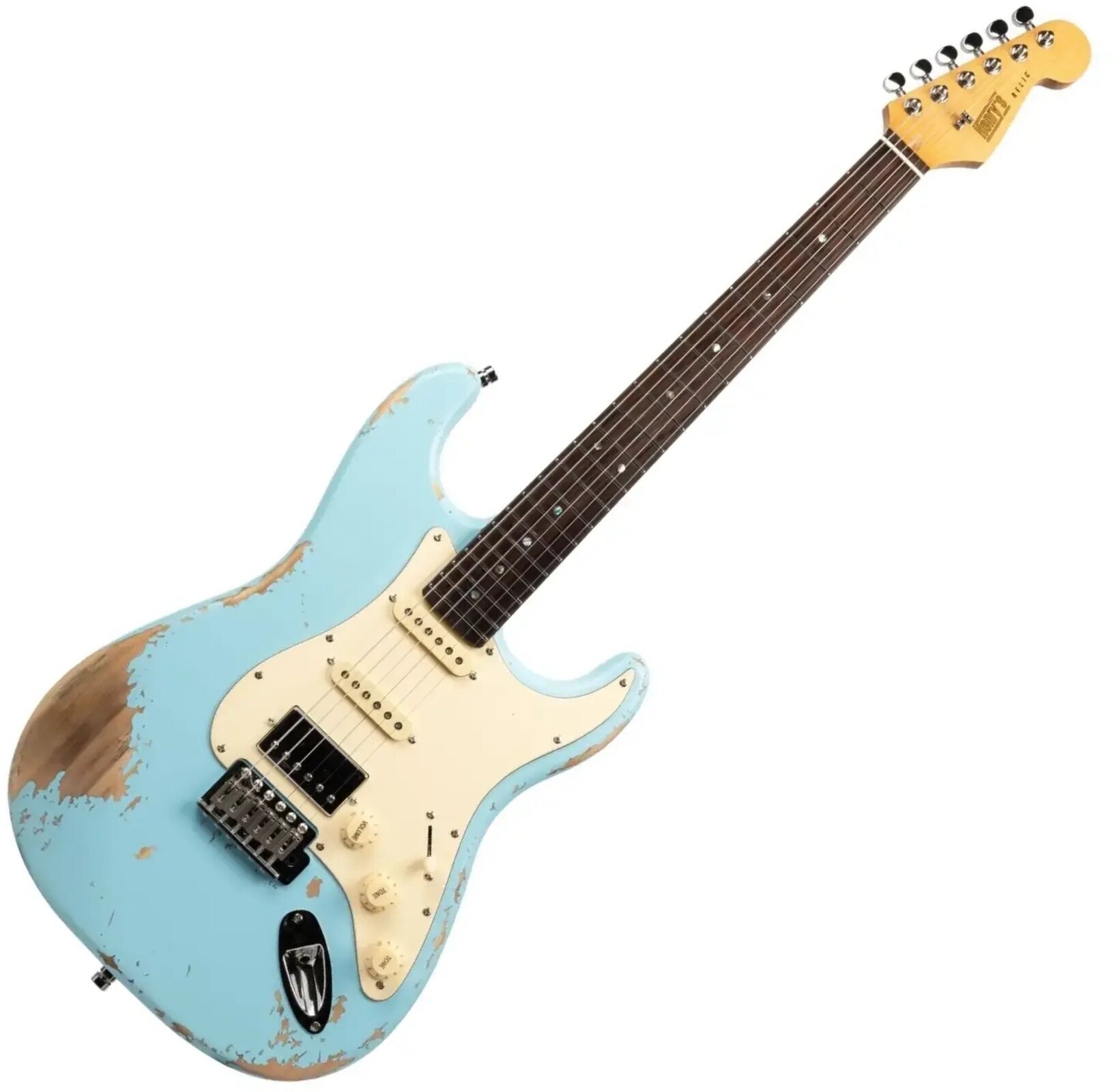 Electric guitar Henry's ST-1 Python Blue Relic Electric guitar