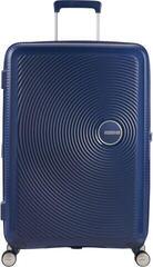 Travel Bag American Tourister Soundbox Spinner EXP 67/24 Medium Check-in 4 Wheels Suitcase-Expandable Midnight Navy 71.5/81 L