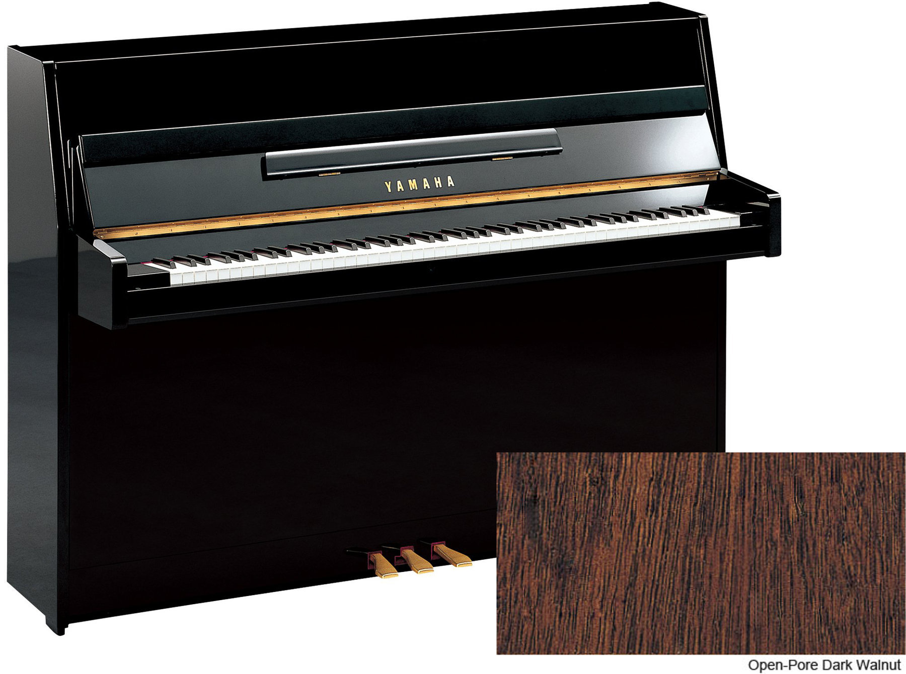 Klavier, Piano Yamaha B1-OPDW Open-Pore Dark Walnut