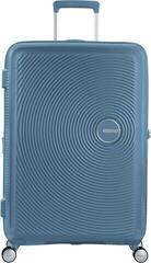 Bolsa de viaje para barco American Tourister Soundbox Spinner EXP 77/28 Large Check-in Expandable-Maleta con 4 ruedas Stone Blue 97/110 L