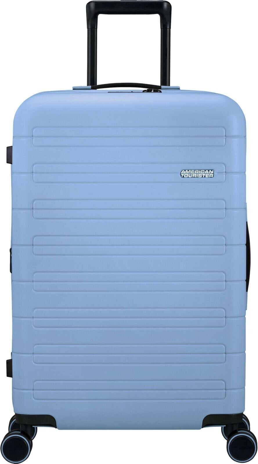 Lifestyle-rugzak / tas American Tourister Novastream Spinner EXP 67/24 Medium Check-in Pastel Blue 64/73 L Bagage