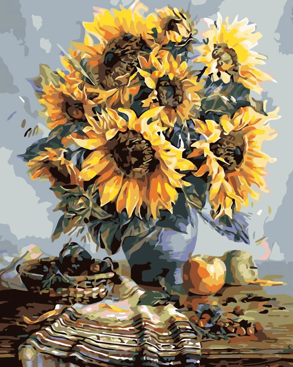 Pintura por números Zuty Pintura por números Autumn Sunflower Bouquet