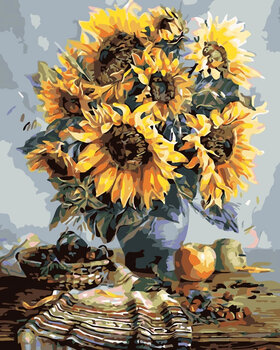 Pintura por números Zuty Pintura por números Autumn Sunflower Bouquet - 1