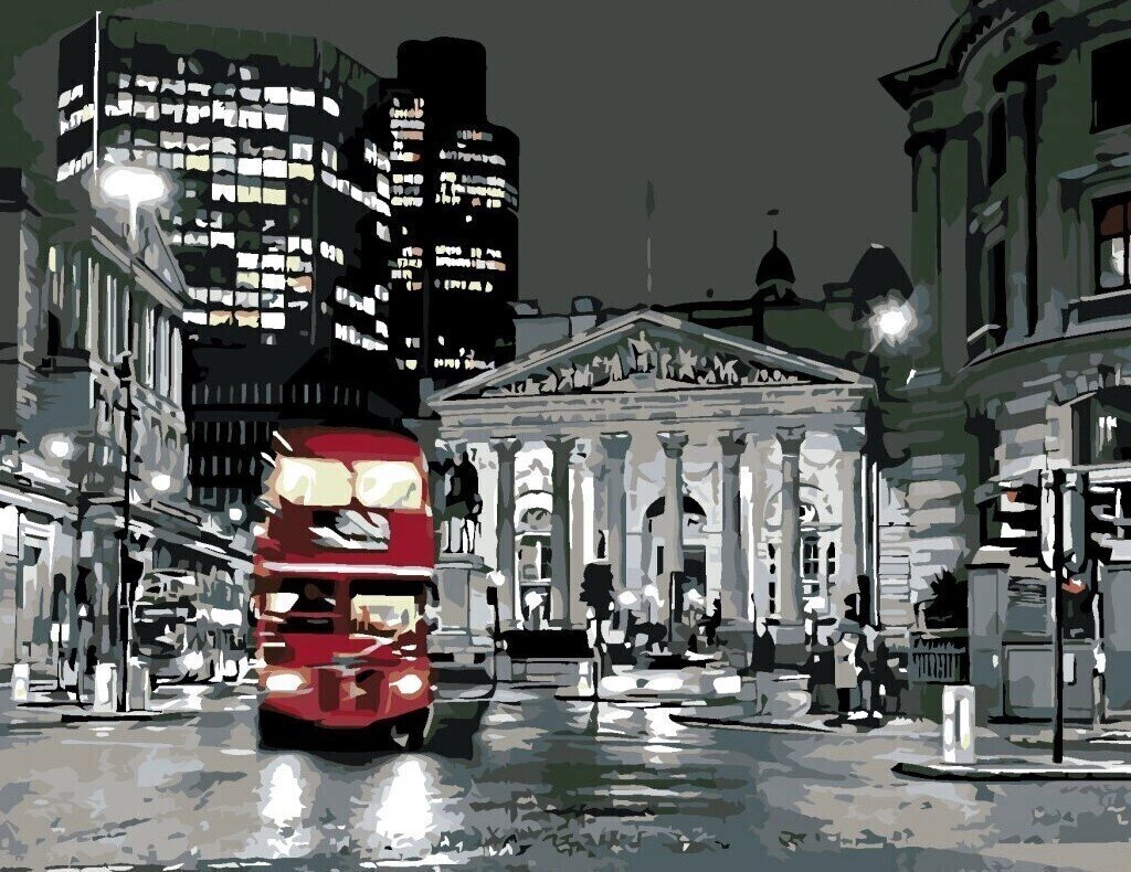 Picturi pe numere Zuty Picturi pe numere Autobuzul londonez