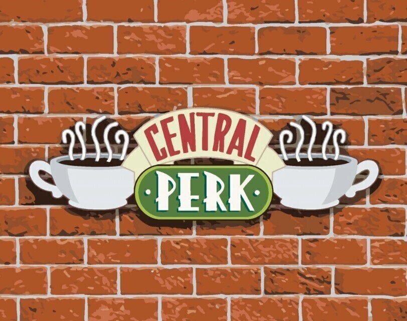 Maling efter tal Zuty Maling efter tal Central Perk på en murstensvæg (Venner)