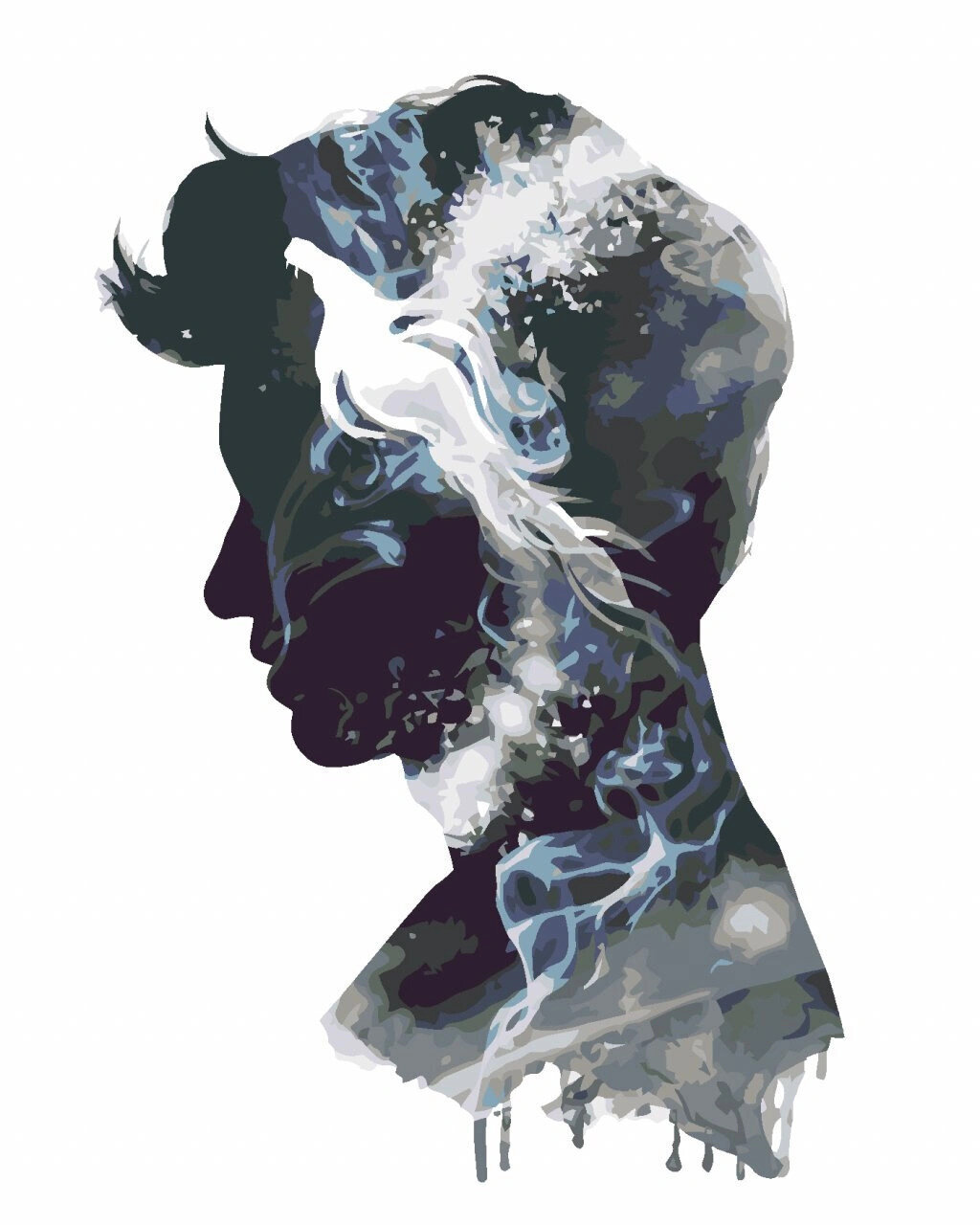 Maling efter tal Zuty Maling efter tal Newt Scamander Silhouette (Fantastic Beasts)