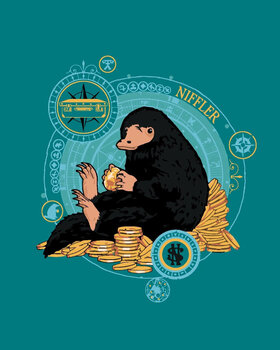 Painting by Numbers Zuty Painting by Numbers Niffler With A Pile Of Coins (Fantastic Beasts) - 1