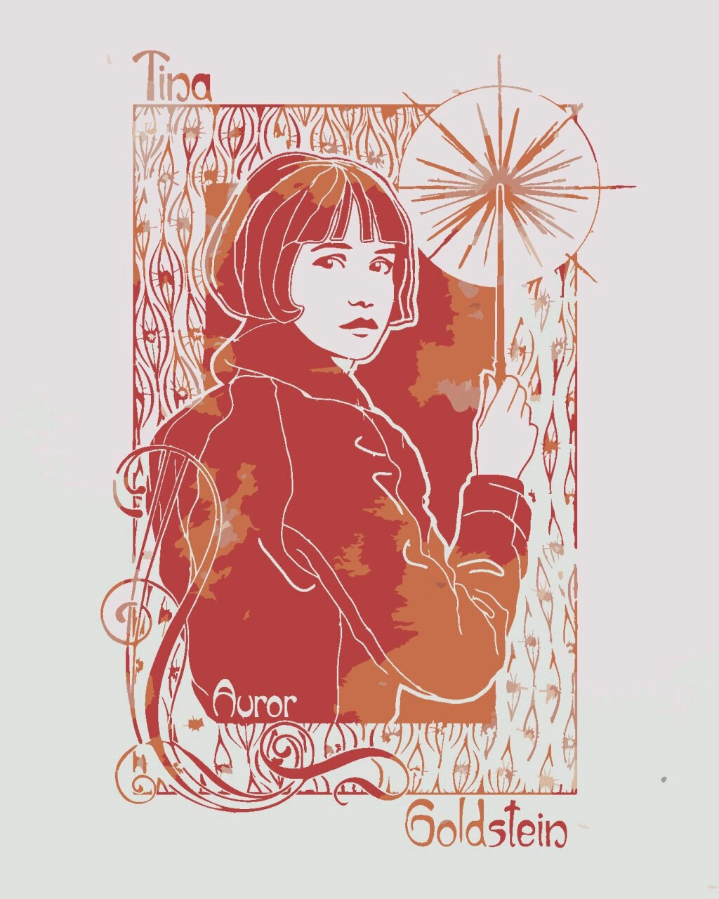 Schilderen op nummer Zuty Schilderen op nummer Art Nouveau Tina Goldstein (fantastische beesten)