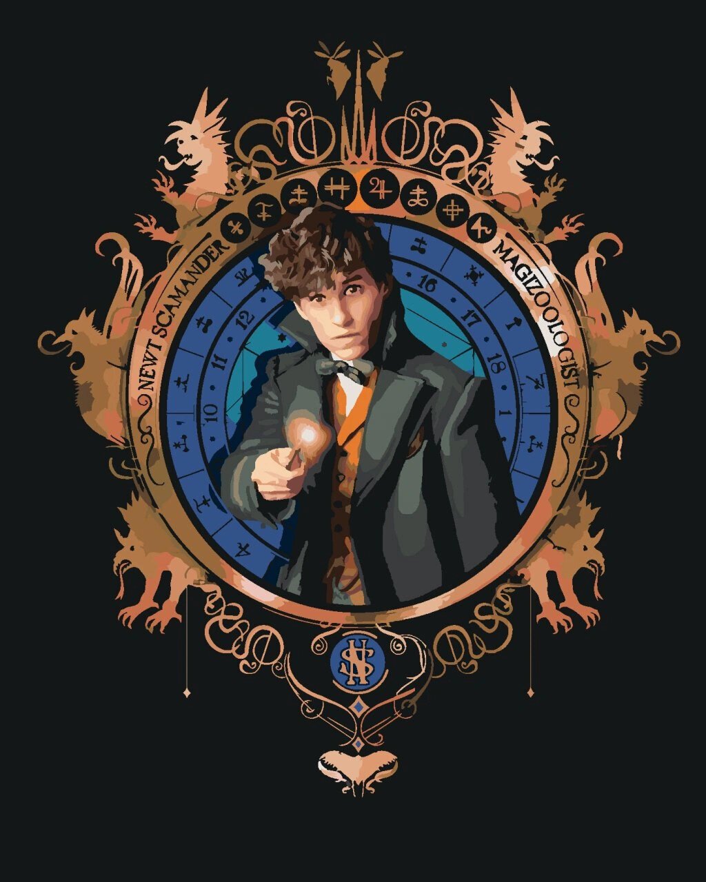 Painting by Numbers Zuty Painting by Numbers Portrait Of Newt Scamander (Fantastic Beasts)