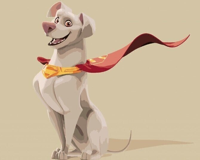 Рисуване по номера Zuty Рисуване по номера Sitting Krypto (DC League Of Super-Pets)