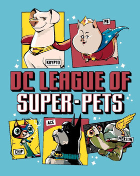 Malowanie po numerach Zuty Malowanie po numerach Plakat DC League of Super Pets II - 1