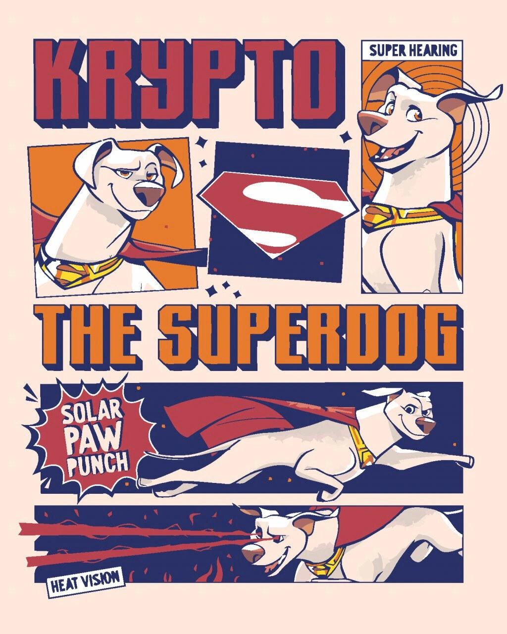 Painting by Numbers Zuty Painting by Numbers Crypto The Superdog Poster (DC League Of Super-Pets)