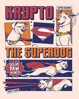 Slikanje po brojevima Zuty Slikanje po brojevima Super pas Krypto poster (DC League Of Super-Pets) - 1