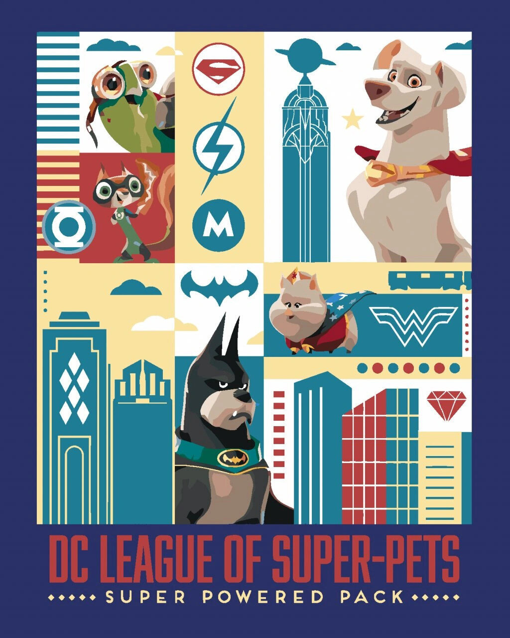 Schilderen op nummer Zuty Schilderen op nummer Poster DC League van superhuisdieren