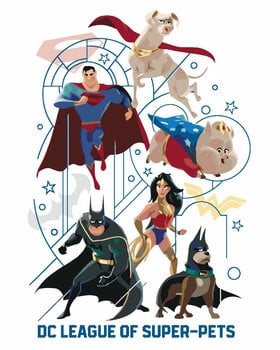 Malowanie po numerach Zuty Malowanie po numerach Superman, Batman, Wonder Woman (DC League Of Super-Pets) - 1