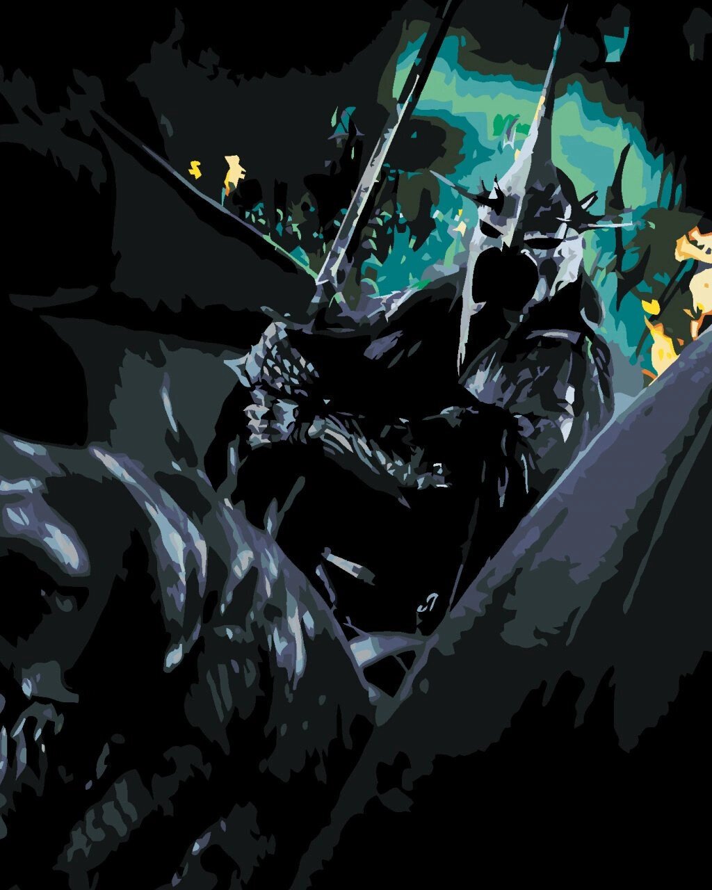 Pintura por números Zuty Pintura por números Nazgul In Armour (Lord Of The Rings)