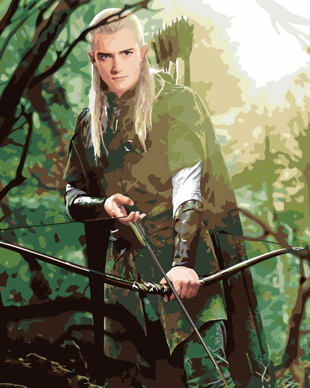 Målning med siffror Zuty Målning med siffror Legolas i skogen (Lord of the Rings)