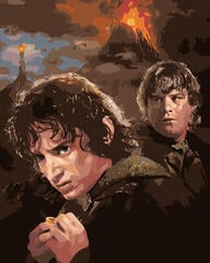 Pintura por números Zuty Pintura por números Frodo And Sam At Mount Doom (Lord Of The Rings)