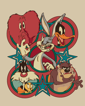 Slikanje po brojevima Zuty Slikanje po brojevima Looney Tunes II retro poster - 1