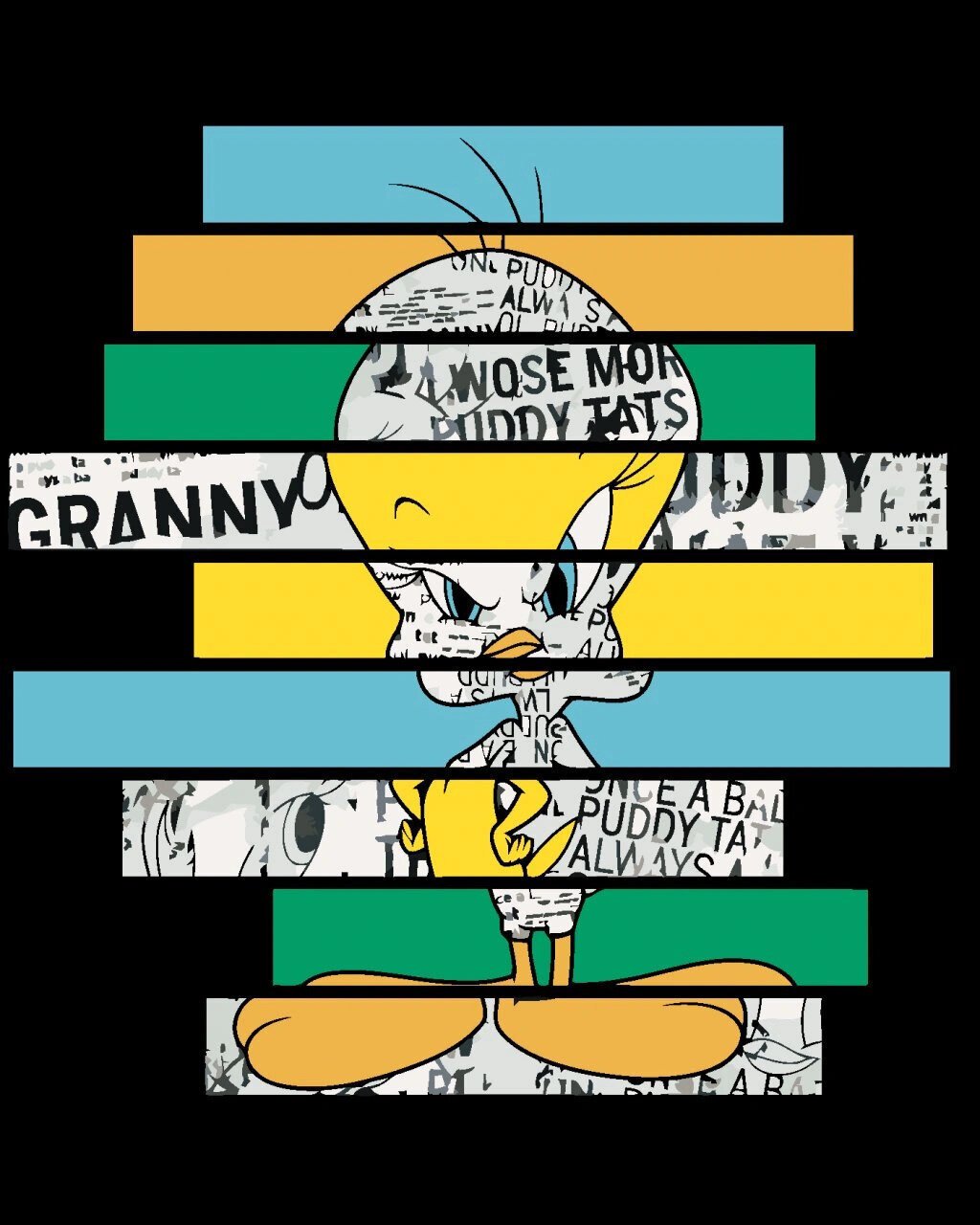 Schilderen op nummer Zuty Schilderen op nummer Krantentweets (Looney Tunes)