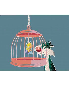 Slikanje po brojevima Zuty Slikanje po brojevima Sylvester i Tweety u kavezu (Looney Tunes) - 1