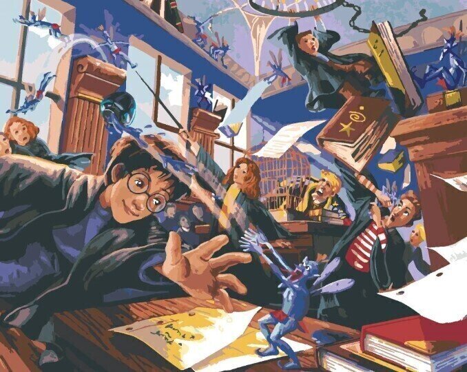 Painting by Numbers Zuty Painting by Numbers Cornish Pixies (Harry Potter)