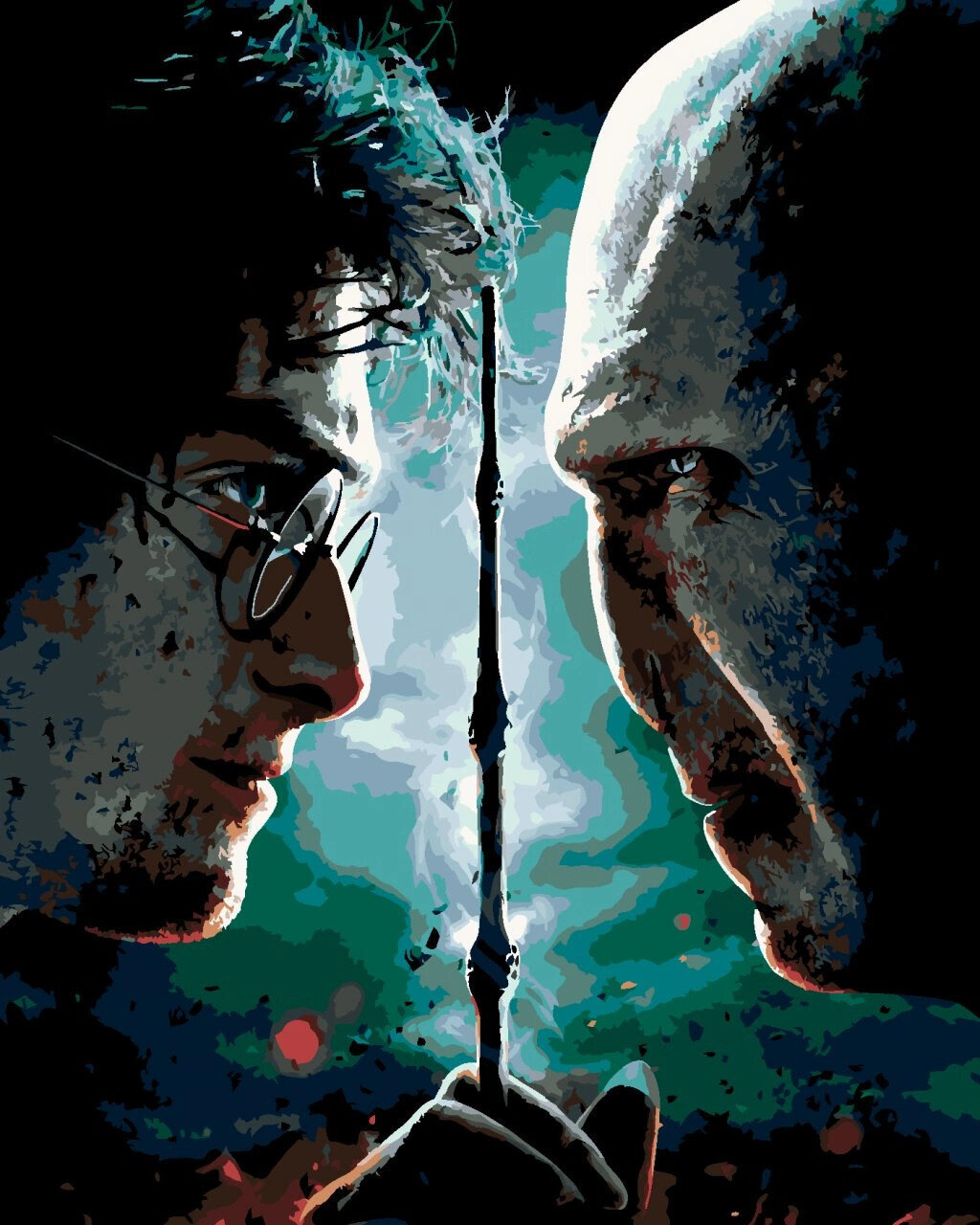Målning med siffror Zuty Målning med siffror Harry Potter inför Voldemort