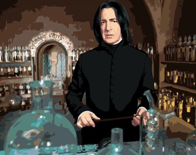 Schilderen op nummer Zuty Schilderen op nummer Severus Sneep in de Toverdrankklas (Harry Potter)
