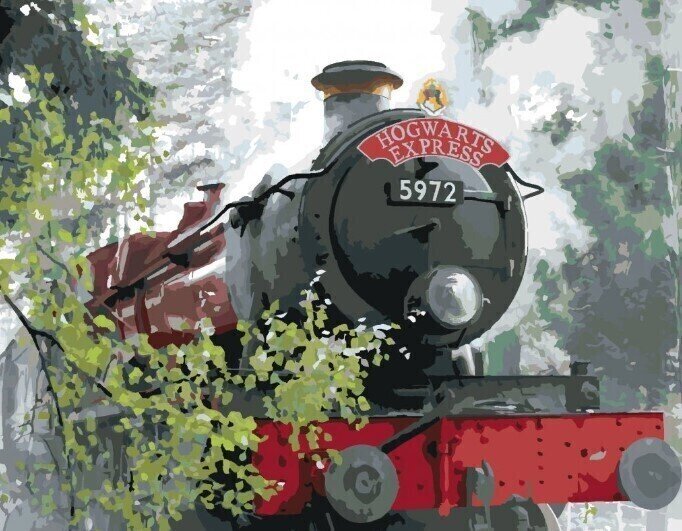 Painting by Numbers Zuty Painting by Numbers The Hogwarts Express Is On Its Way (Harry Potter)