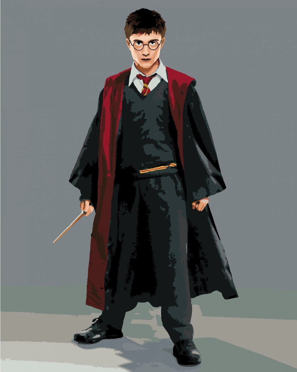 Maalaa numeroiden mukaan Zuty Maalaa numeroiden mukaan Harry Potter In A Robe With A Wand