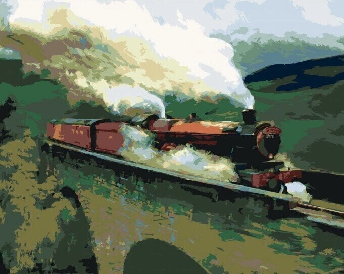 Maalaa numeroiden mukaan Zuty Maalaa numeroiden mukaan Painting Of The Hogwarts Express (Harry Potter)