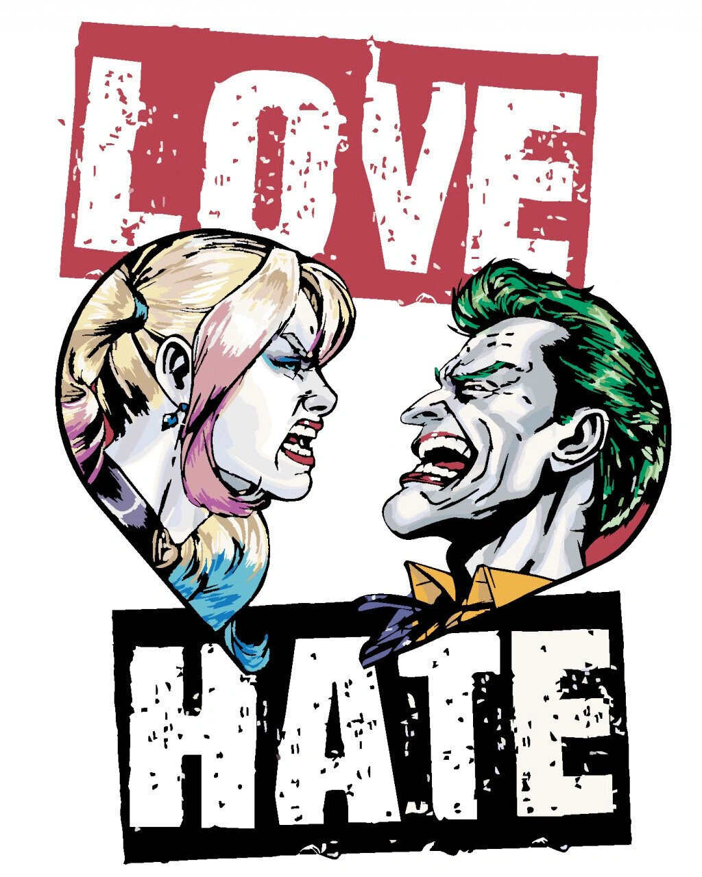 Malowanie po numerach Zuty Malowanie po numerach Harley Quinn i Joker (Batman)
