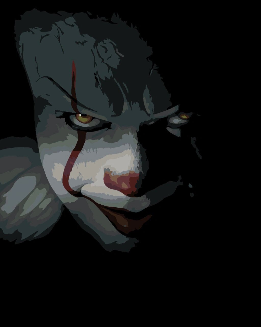 Maling efter tal Zuty Maling efter tal Pennywise's Scary Look (It)