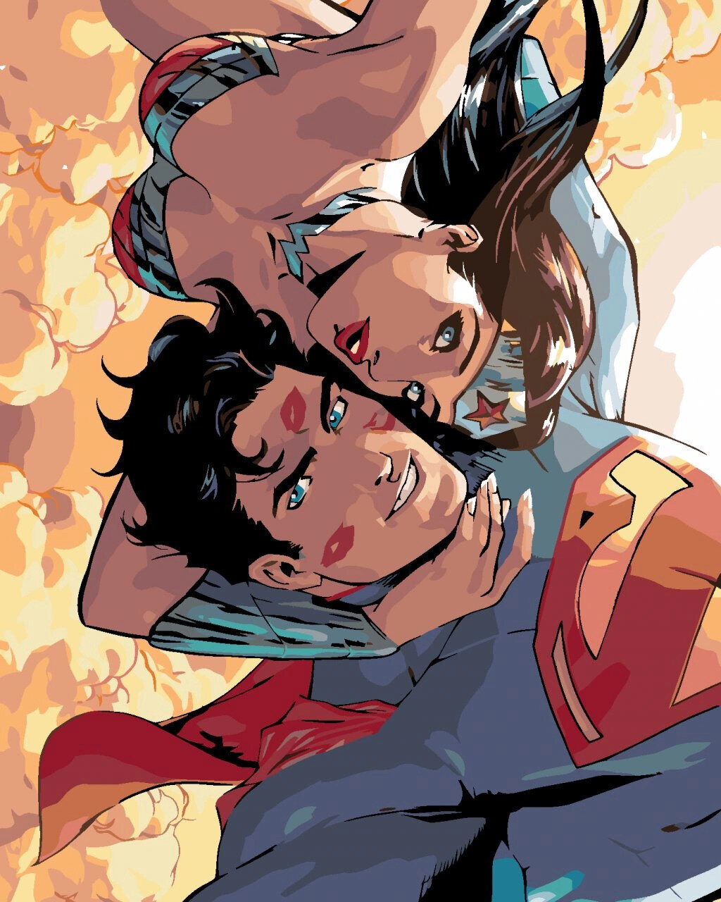 Malen nach Zahlen Zuty Malen nach Zahlen Selfie von Wonder Woman und Superman